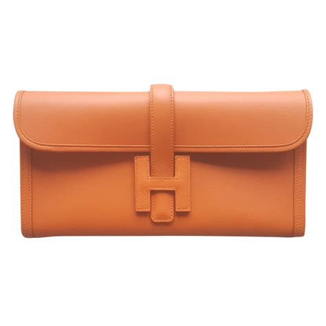 petit sac hermes orange|pochette Hermes femme.